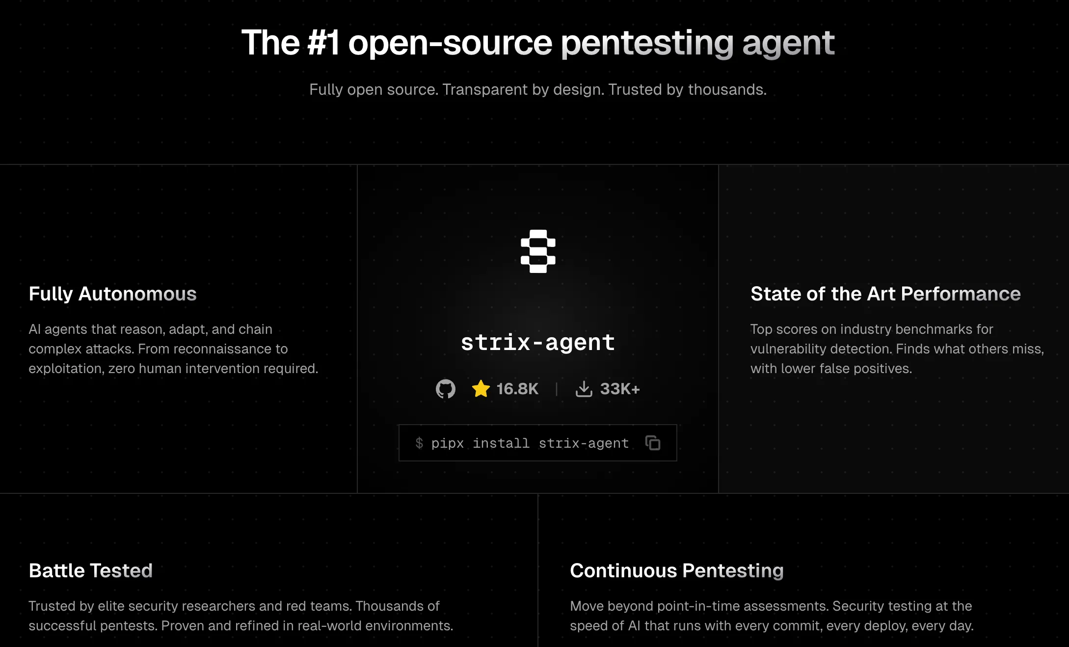 Visual representation of Strix autonomous pentesting agent scanning web applications for vulnerabilities